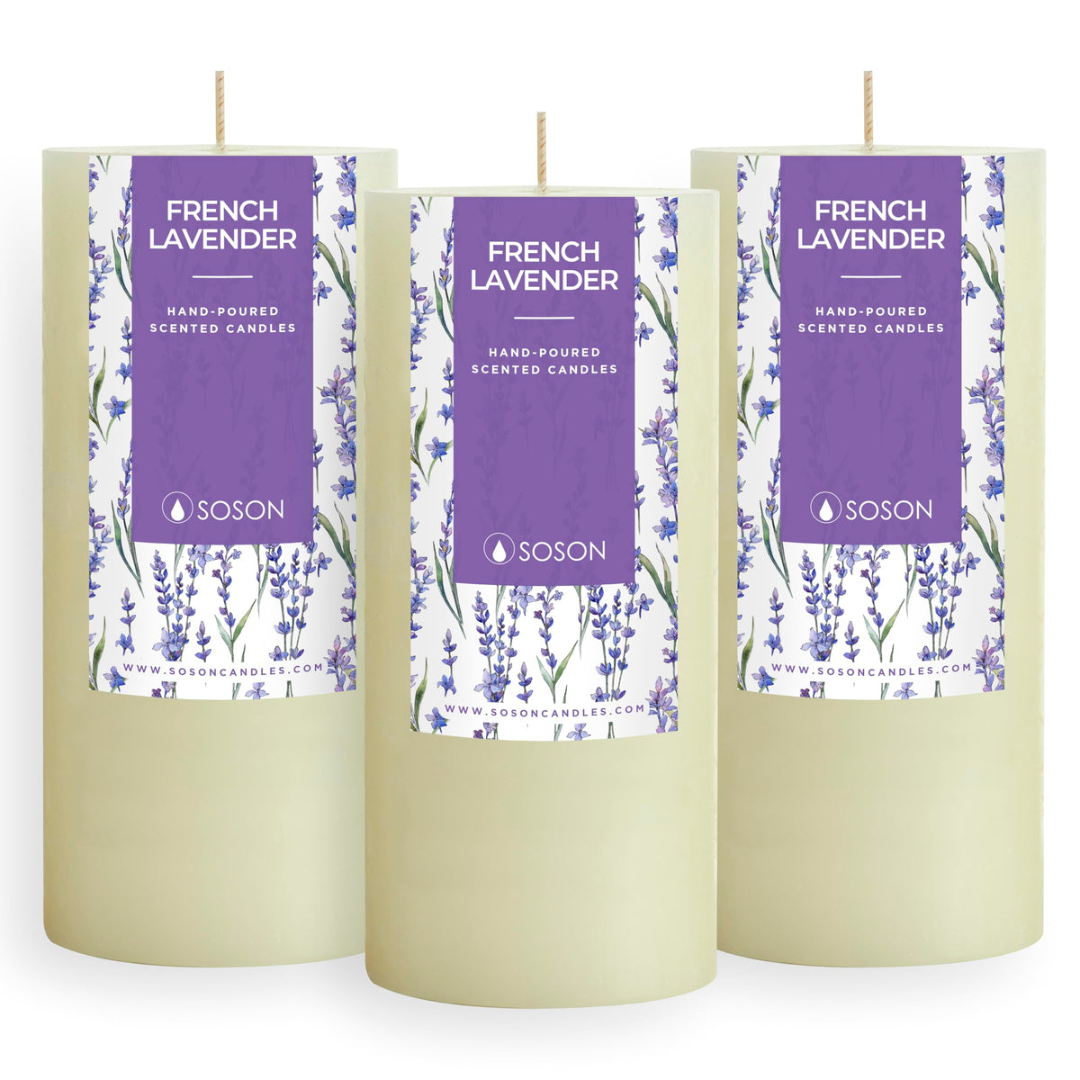 Handcrafted Lavender Scented candles