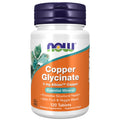 NOW Foods Supplements Copper Glycinate with 3mg Albion Copper Promotes Structural Health* 120 Tablets Light Gray Tan