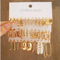 Women's Zinc Alloy Geometric Hoop Earring Set