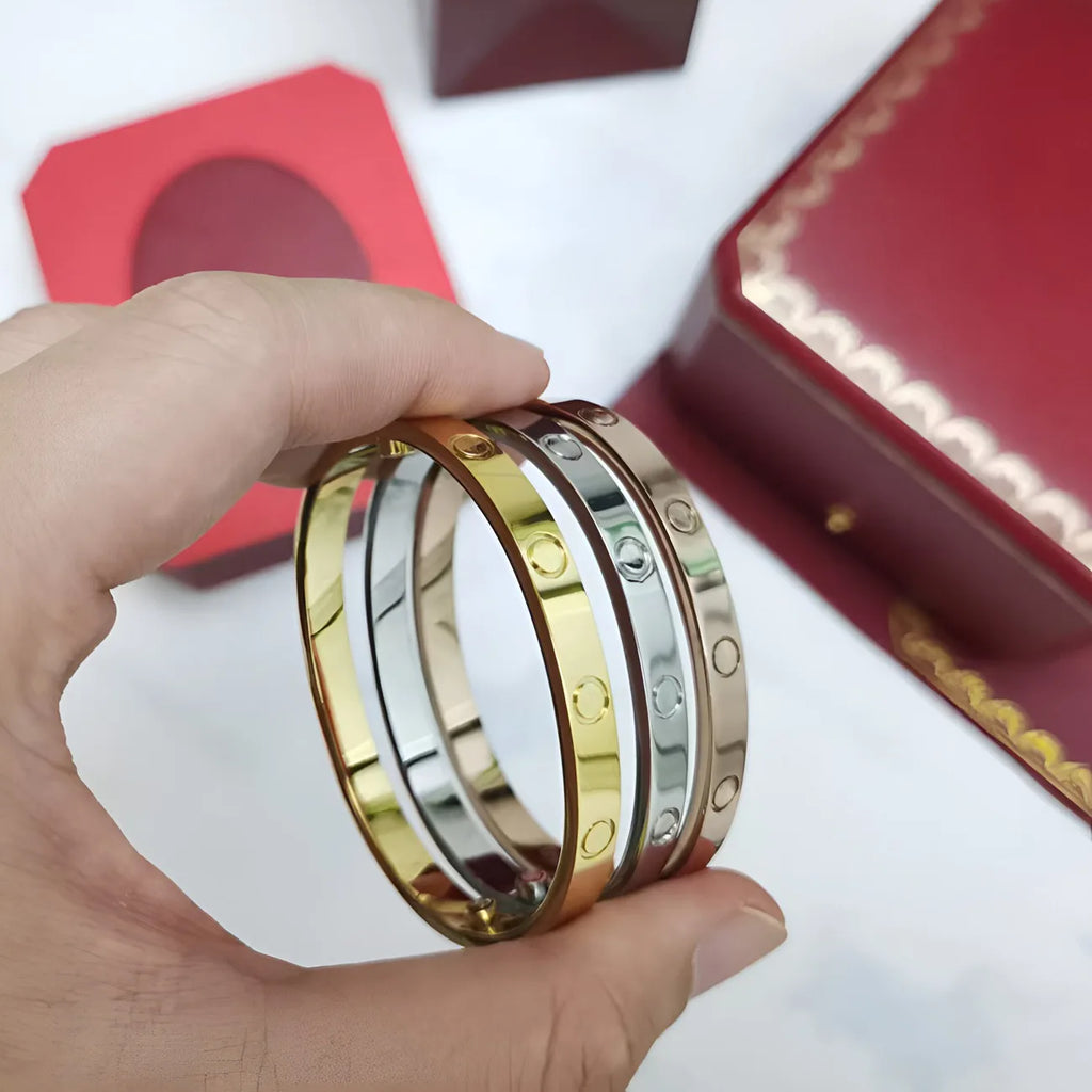 Women's Titanium Steel Geometric Cuff Bracelet