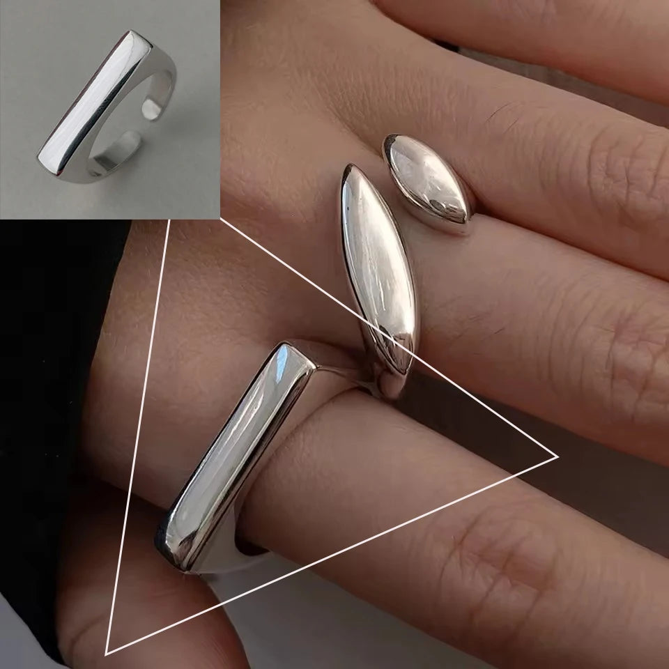 Women's 925 Sterling Silver Hollow Out Flower Ring