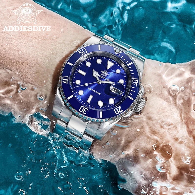 Men's Stainless Steel Business Leisure Quartz Diver Watch