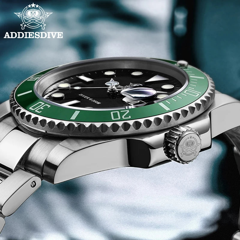 Men's Stainless Steel Business Leisure Quartz Diver Watch