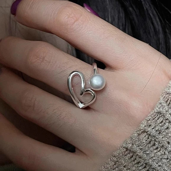 Women's 925 Sterling Silver Hollow Out Flower Ring