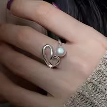 Women's 925 Sterling Silver Hollow Out Flower Ring