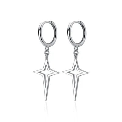 Women's Zinc Alloy Opal Hoop Earrings