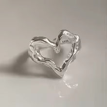 Women's 925 Sterling Silver Hollow Out Flower Ring