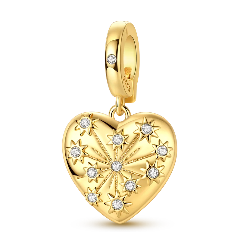 Women's 925 Sterling Silver Cubic Zircon Charms Beads