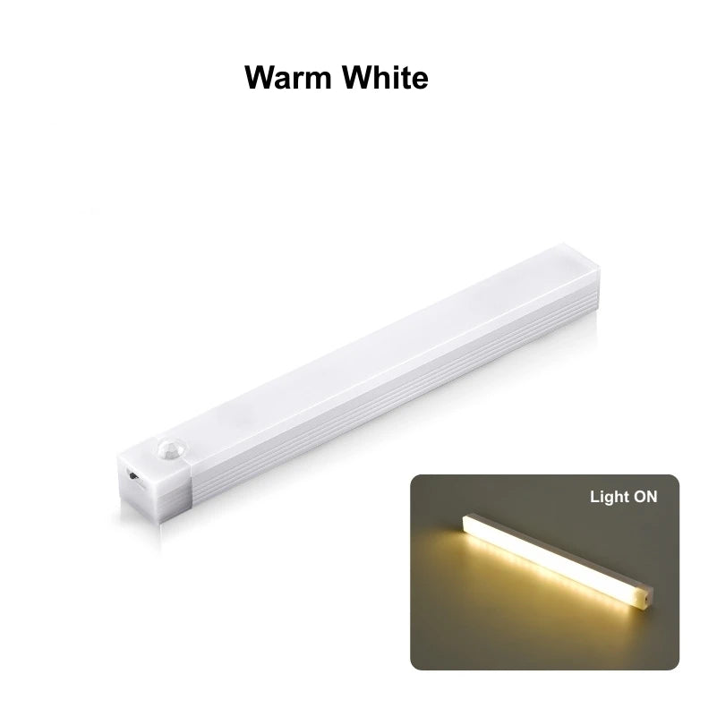 Wireless Motion Sensor LED Bar Light USB Rechargeable Cabinet Lamp