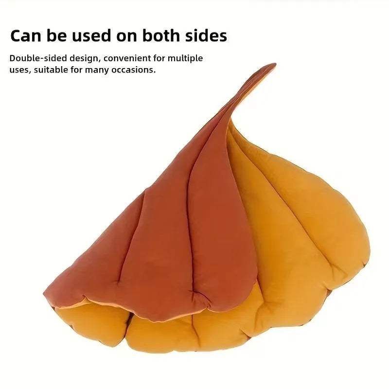Leaf Shape Reversible Pet Cushion Bed Mat