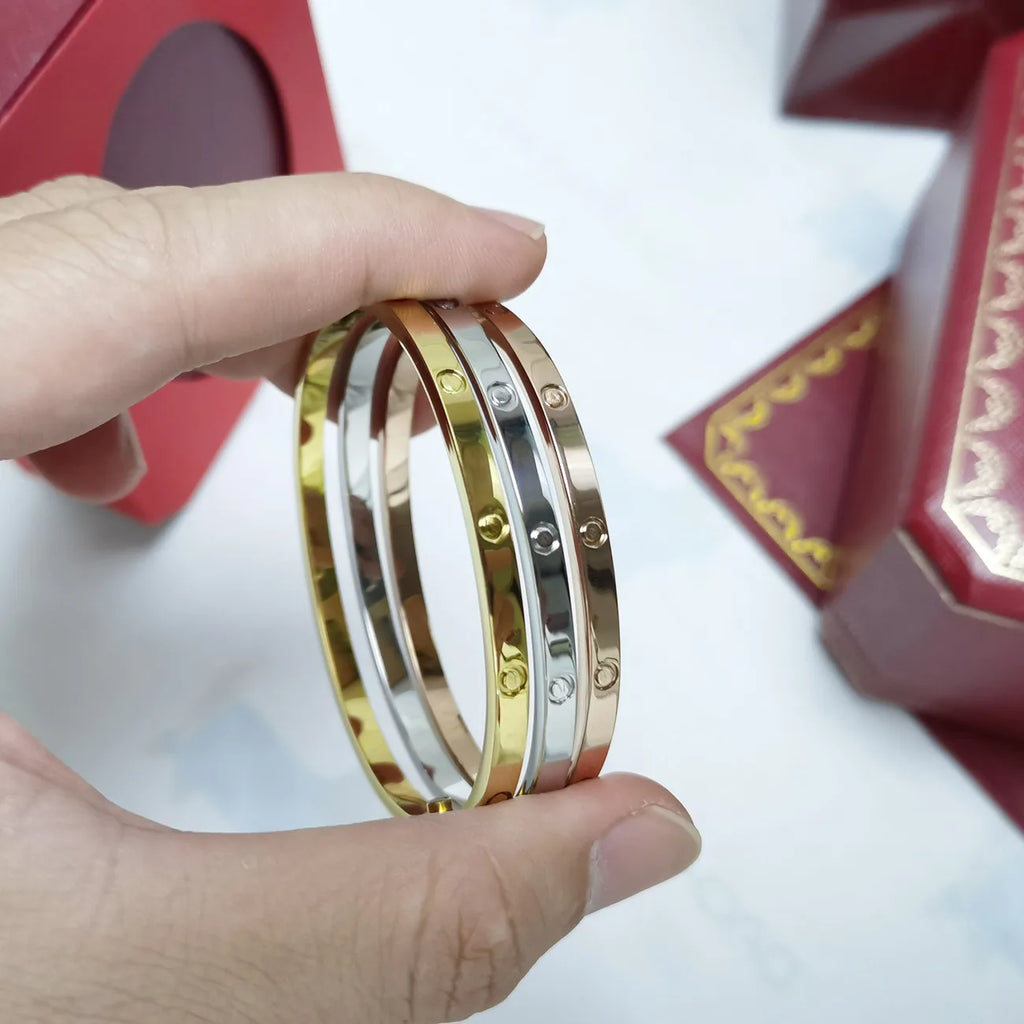 Women's Titanium Steel Geometric Cuff Bracelet