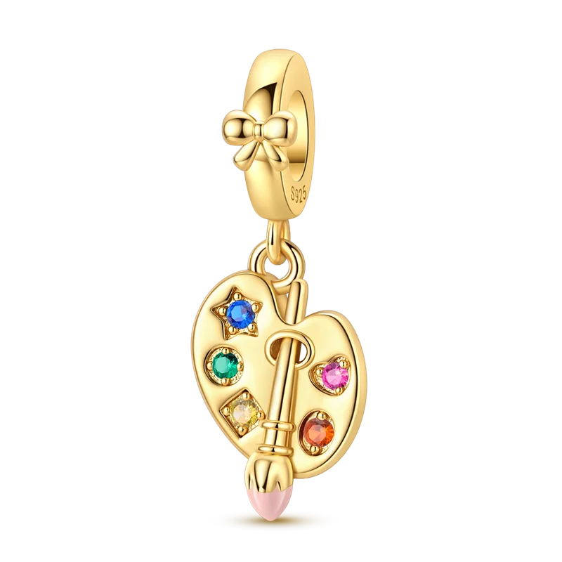 Women's 925 Sterling Silver Cubic Zircon Charms Beads
