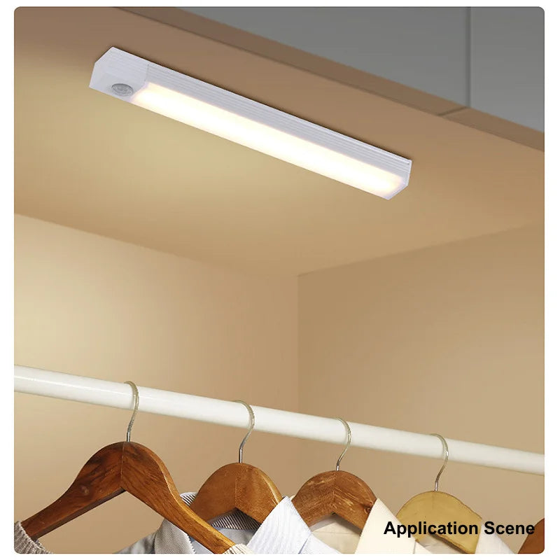 Wireless Motion Sensor LED Bar Light USB Rechargeable Cabinet Lamp