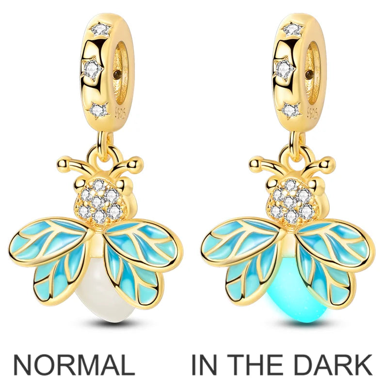 Women's 925 Sterling Silver Cubic Zircon Charms Beads