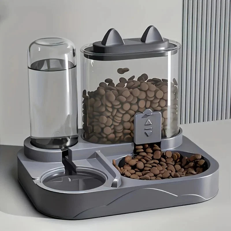 Automatic Pet Feeder and Water Dispenser Set