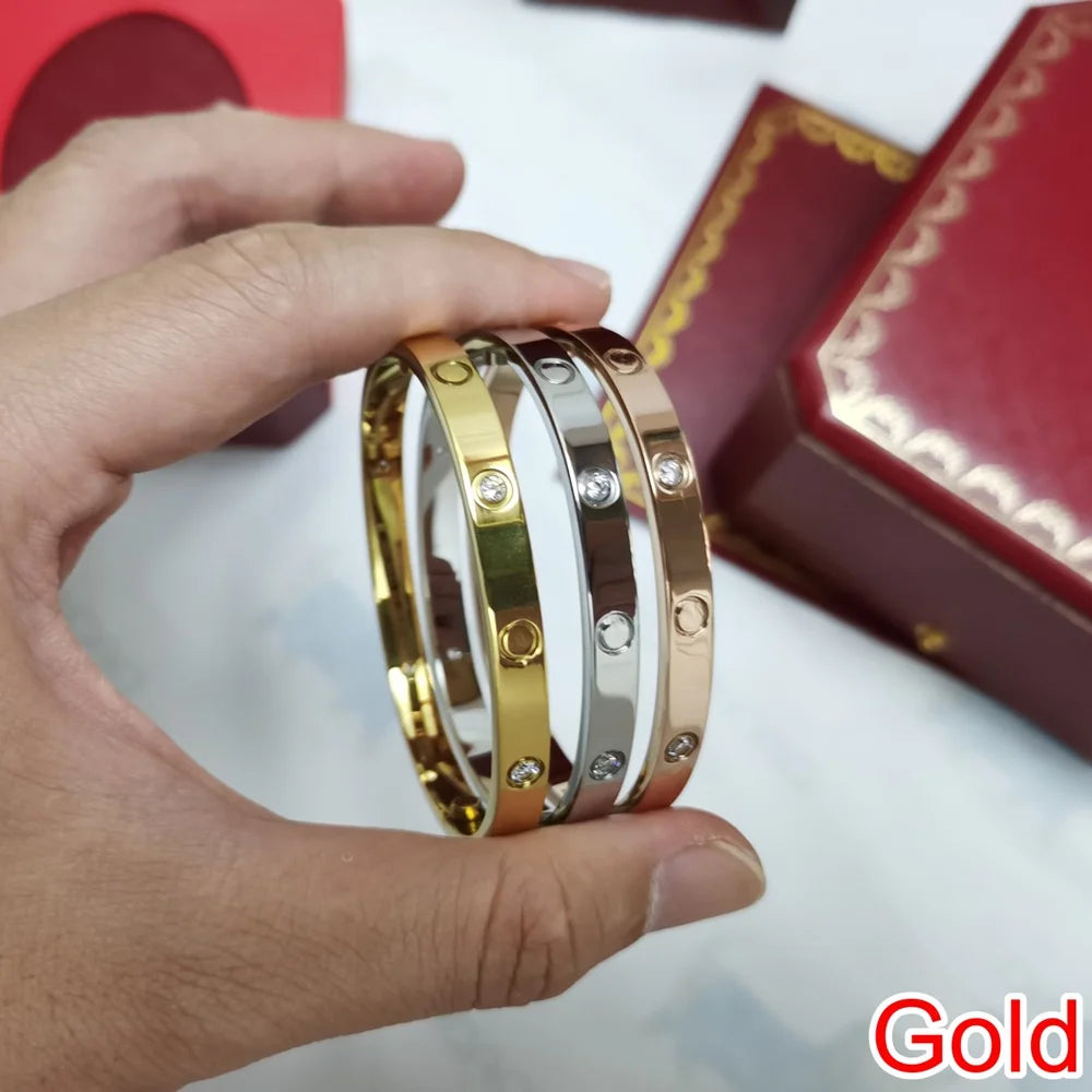 Women's Titanium Steel Geometric Cuff Bracelet