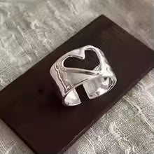 Women's 925 Sterling Silver Hollow Out Flower Ring