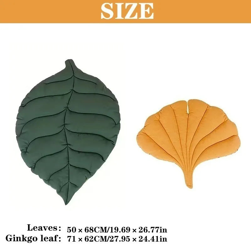 Leaf Shape Reversible Pet Cushion Bed Mat