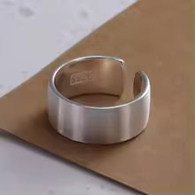 Women's 925 Sterling Silver Hollow Out Flower Ring