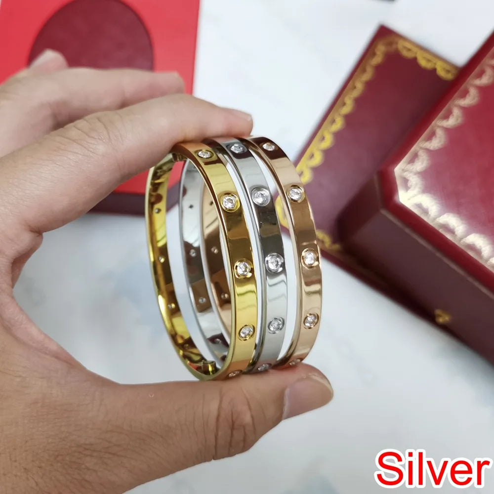 Women's Titanium Steel Geometric Cuff Bracelet