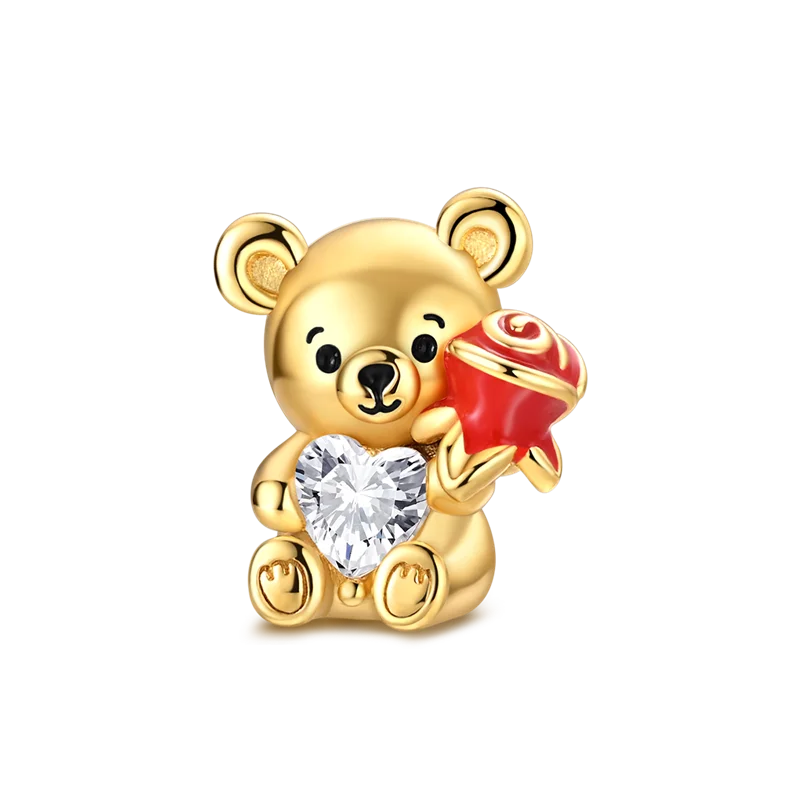 Women's 925 Sterling Silver Cubic Zircon Charms Beads
