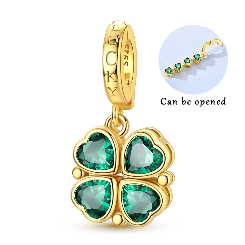 Women's 925 Sterling Silver Cubic Zircon Charms Beads
