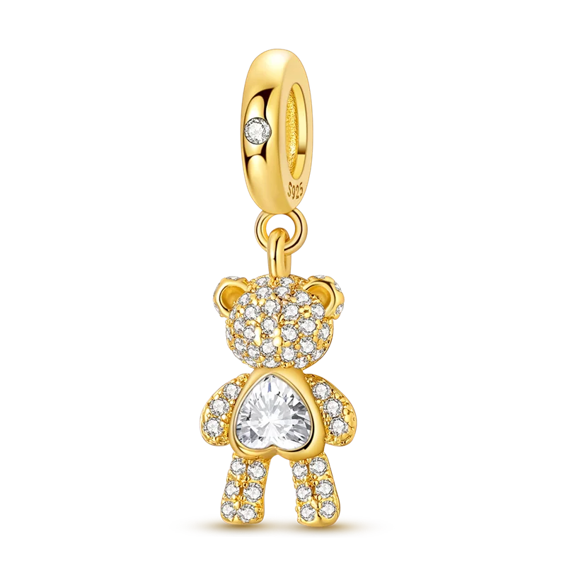 Women's 925 Sterling Silver Cubic Zircon Charms Beads