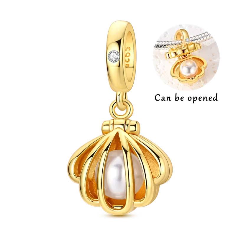 Women's 925 Sterling Silver Cubic Zircon Charms Beads