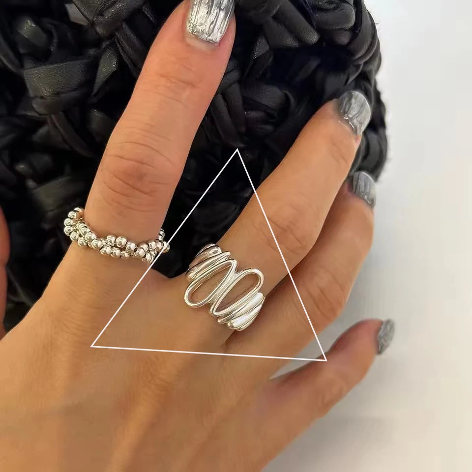 Women's 925 Sterling Silver Hollow Out Flower Ring