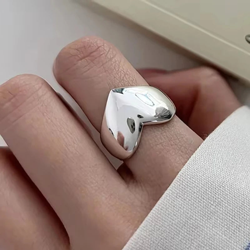Women's 925 Sterling Silver Hollow Out Flower Ring
