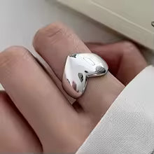 Women's 925 Sterling Silver Hollow Out Flower Ring