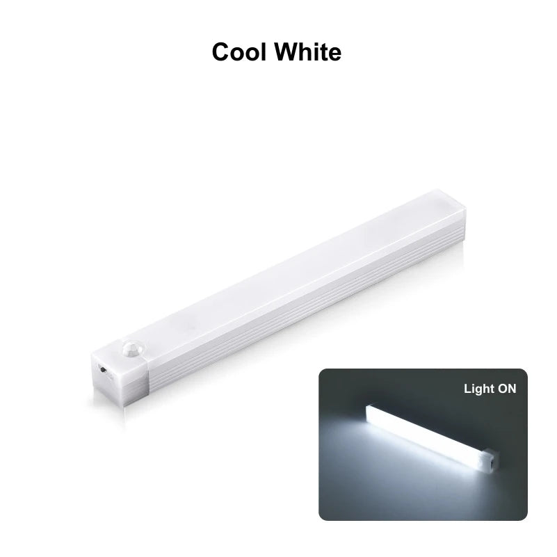 Wireless Motion Sensor LED Bar Light USB Rechargeable Cabinet Lamp