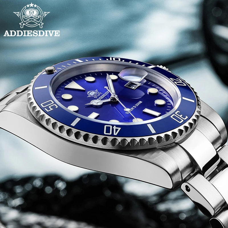 Men's Stainless Steel Business Leisure Quartz Diver Watch
