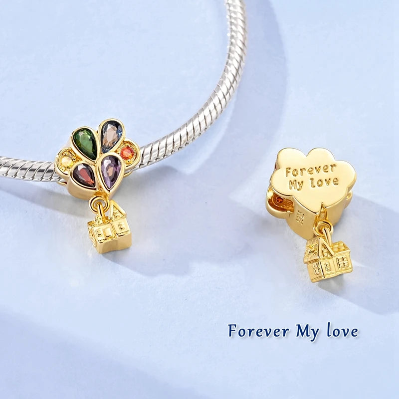 Women's 925 Sterling Silver Cubic Zircon Charms Beads