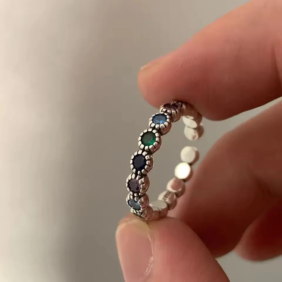Women's 925 Sterling Silver Hollow Out Flower Ring