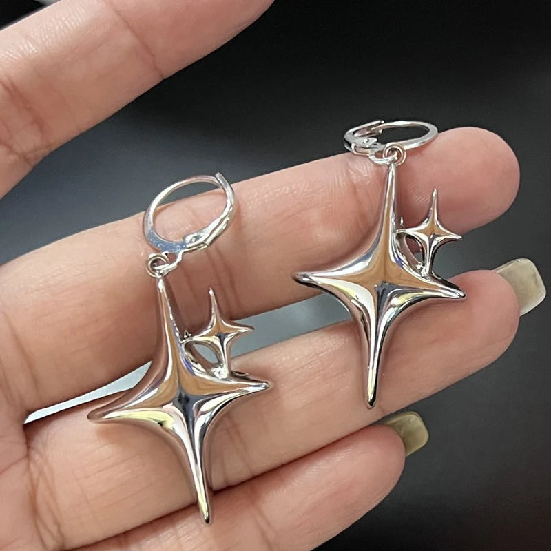 Women's Zinc Alloy Opal Hoop Earrings