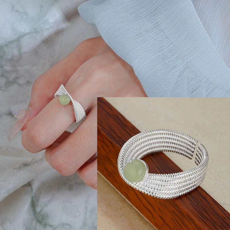 Women's 925 Sterling Silver Hollow Out Flower Ring