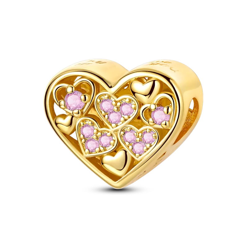 Women's 925 Sterling Silver Cubic Zircon Charms Beads