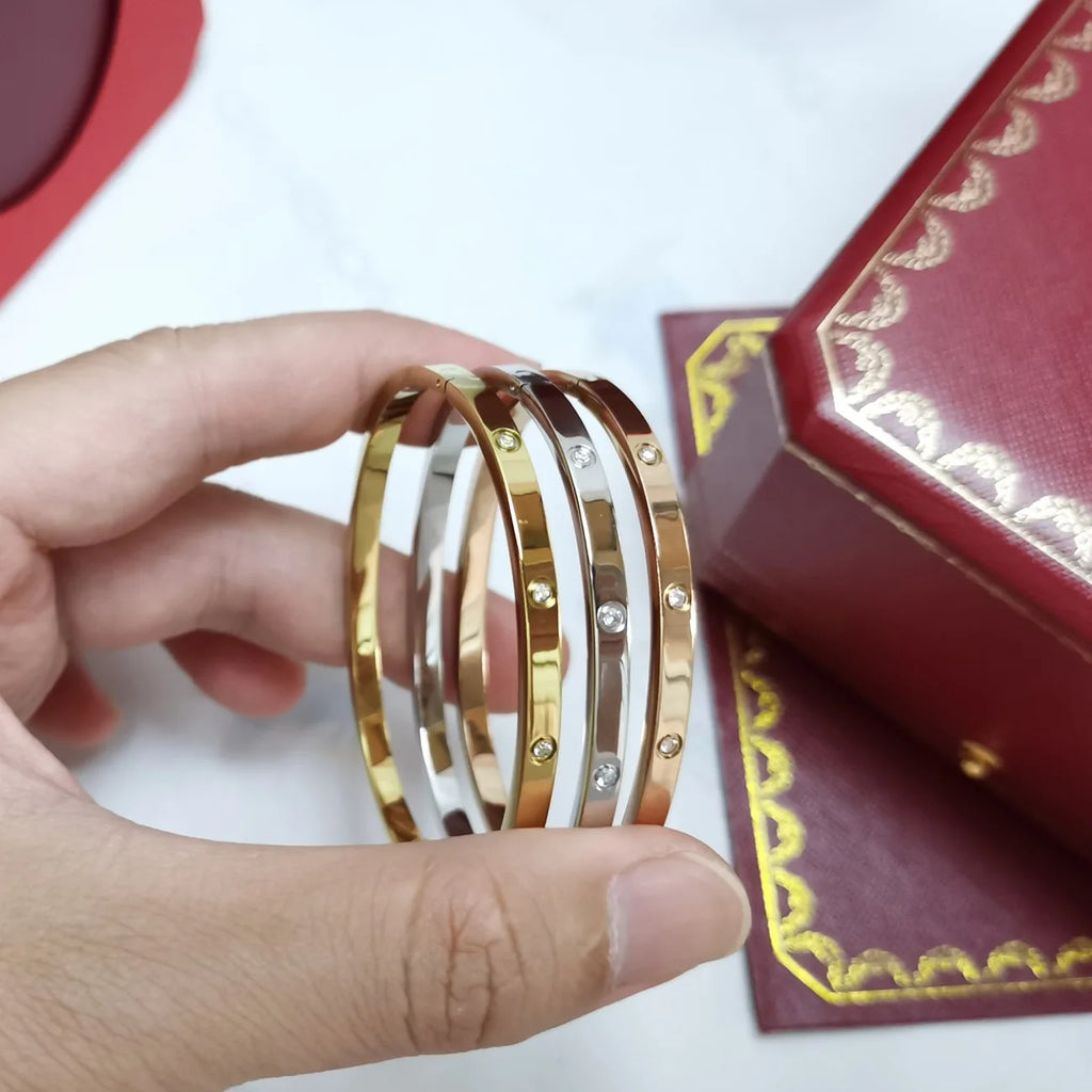 Women's Titanium Steel Geometric Cuff Bracelet
