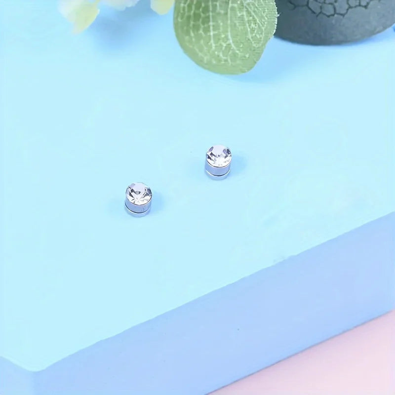 Women's Stainless Steel Magnetic Faux Nose Stud Set