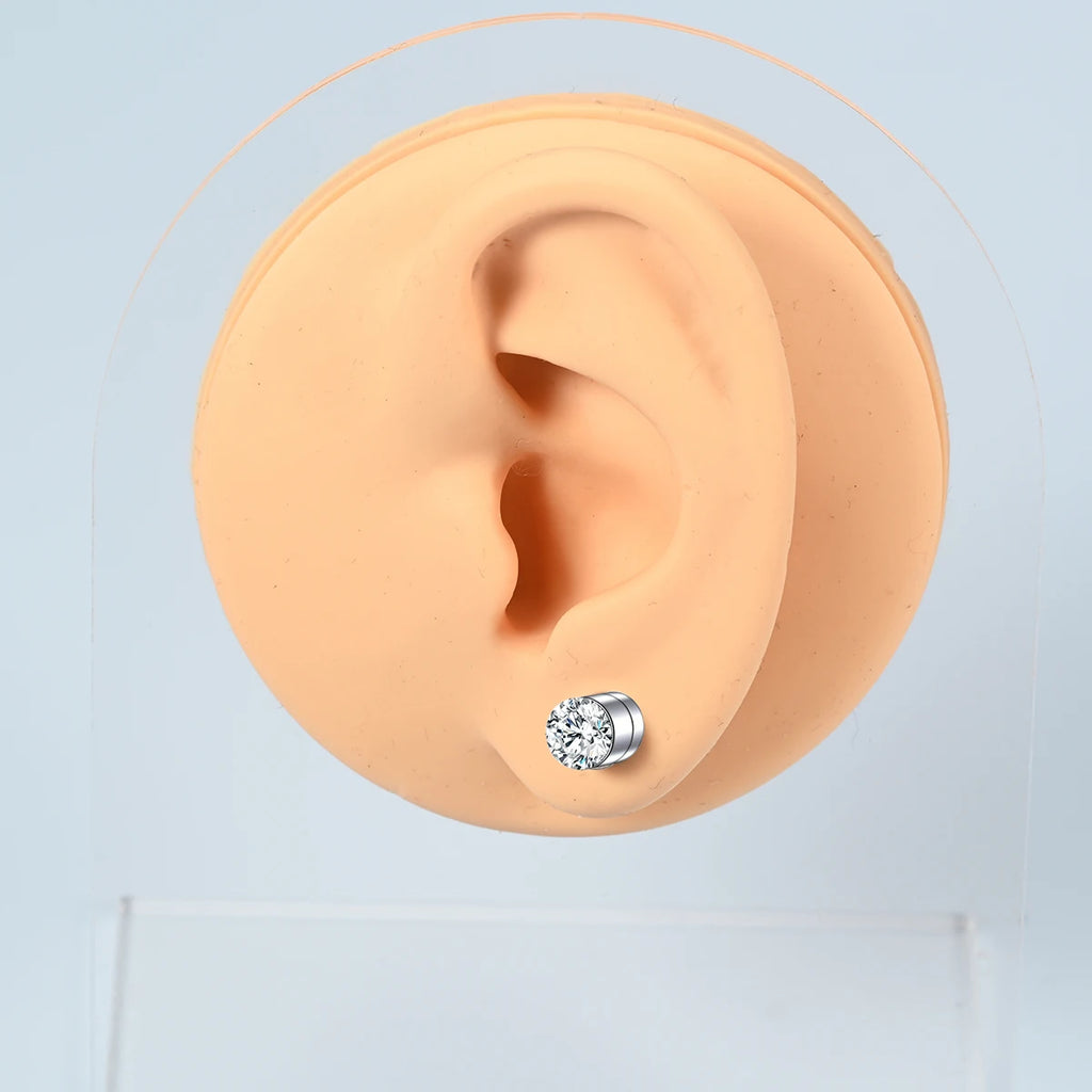 Women's Stainless Steel Magnetic Faux Nose Stud Set