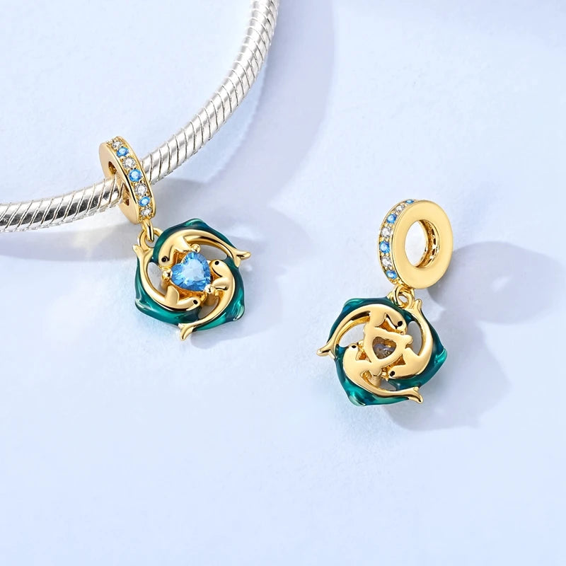 Women's 925 Sterling Silver Cubic Zircon Charms Beads