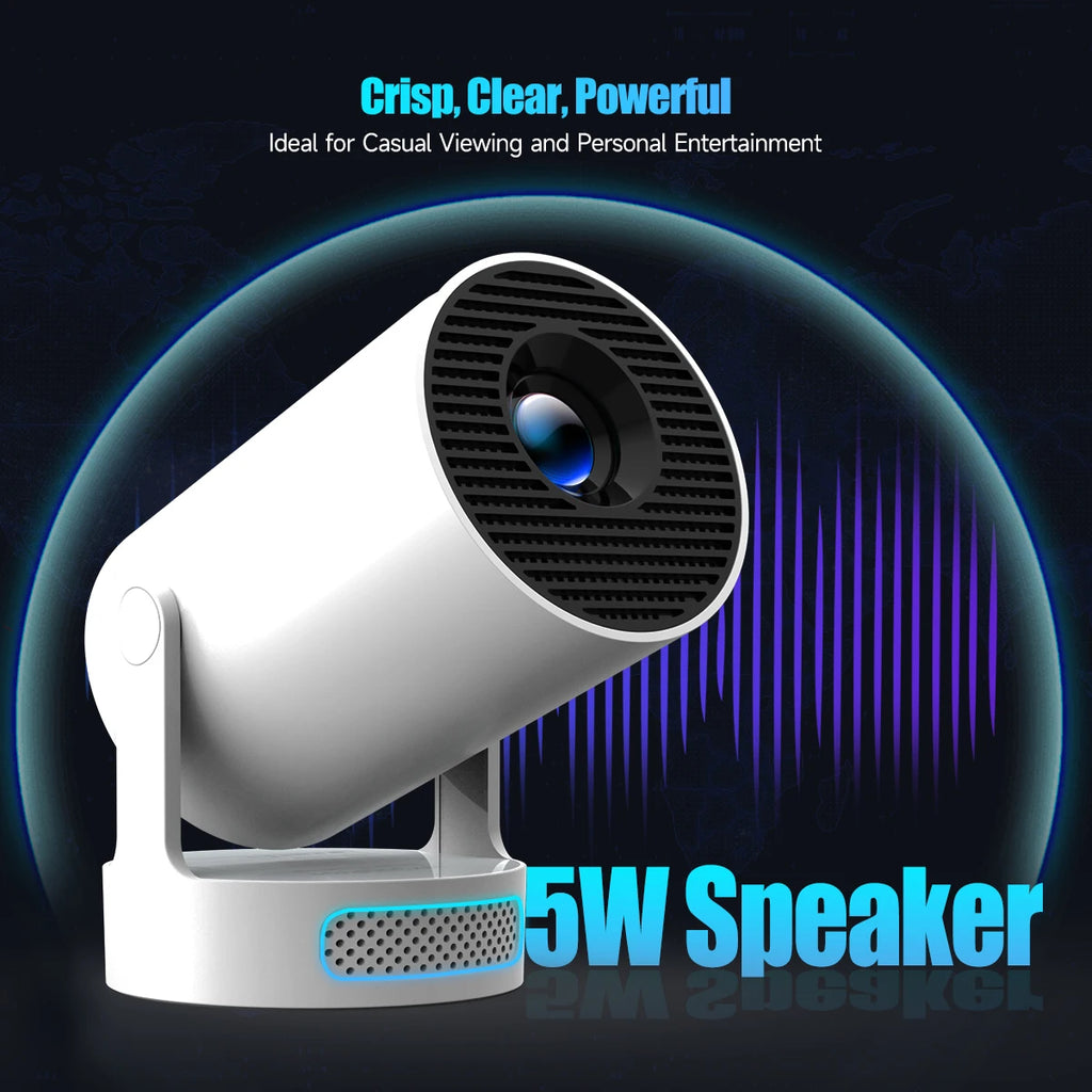 HY300 Pro+ Mini Projector Android 14 720P WiFi 6 Bluetooth 5.4