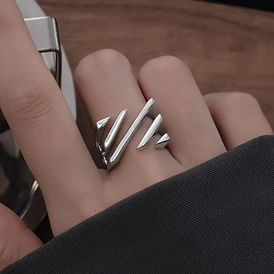 Women's 925 Sterling Silver Hollow Out Flower Ring
