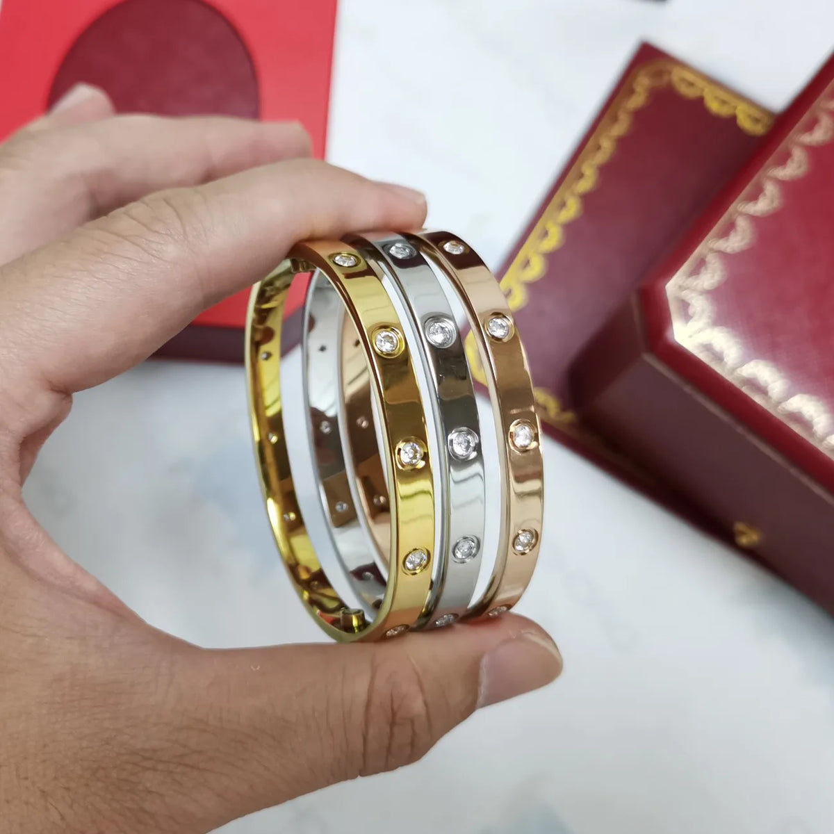 Women's Titanium Steel Geometric Cuff Bracelet