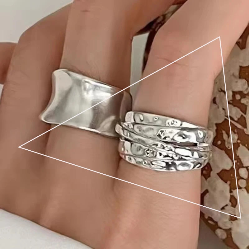 Women's 925 Sterling Silver Hollow Out Flower Ring