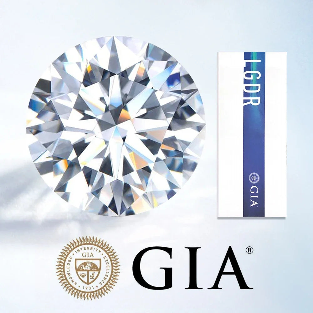 Unisex Round Cut Certified Lab Grown Diamond