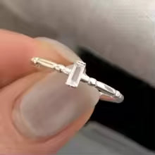 Women's 925 Sterling Silver Hollow Out Flower Ring