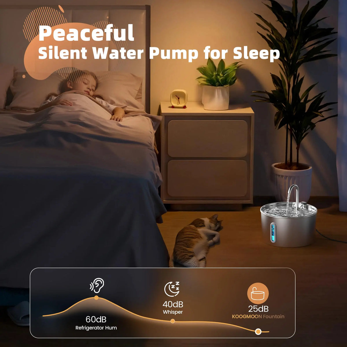 Automatic Stainless Steel Pet Water Fountain Dispenser
