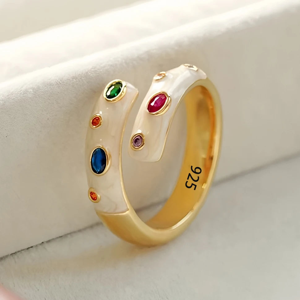 Women's 925 Sterling Silver Hollow Out Flower Ring